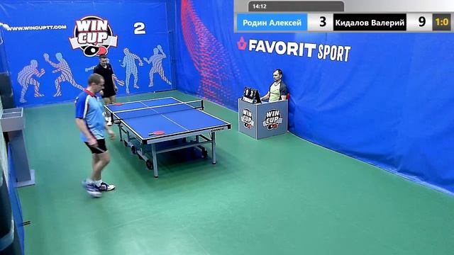 Родин Алексей 3-1 Кидалов Валерий Утренний Турнир 13.11.2019  WIN CUP Зал 2 Прямой эфир