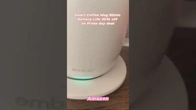 Amazon Smart Coffee Cup 80min Battery timing 30% Off on Prime Day Deal