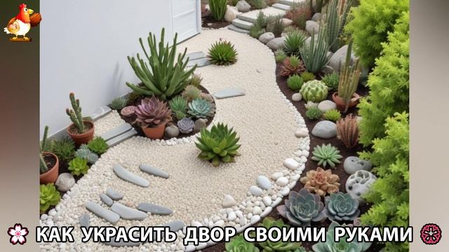 Как украсить двор дома фото идеи (216) 🏡 для дачи и сада своими руками 🌷🪻🌺💮