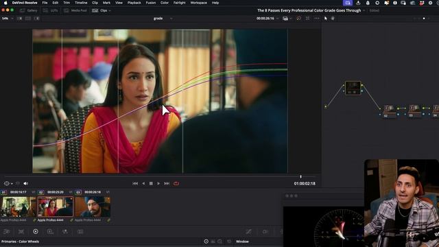 The 8 Passes Every Professional Grade Goes Through DaVinci Resolve Tutorial