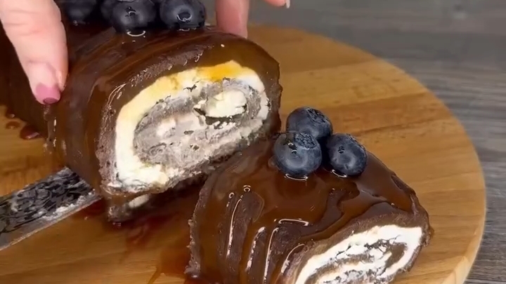 Бомбический РУЛЕТ без выпечки...🍰🍫☕😋