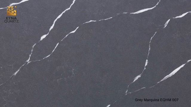 Кварцевый камень Grey Marquina EQHM 007 ETNA QUARTZ