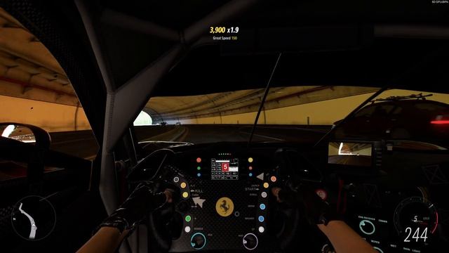 Forza Horizon 5 . Ferrari #62 Risi Competizione 488 GTE 2019 . Car Show Speed Jump Crash Test Drive