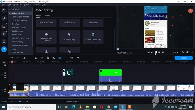 Movavi Video Editor Full Tutorial | Movavi Video Editor ka mukamal Istamal | Abdullah tech
