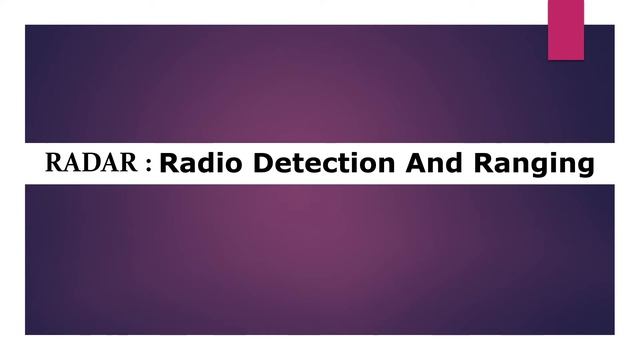 Full form of RADAR | RADAR ka full form kya hai | RADAR full form | Free Learn University
