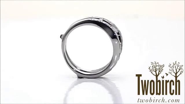 Contour Shape Channel Set Enhancer Ring Guard-TwoBirch-TB-GUARD-0049-WG-N
