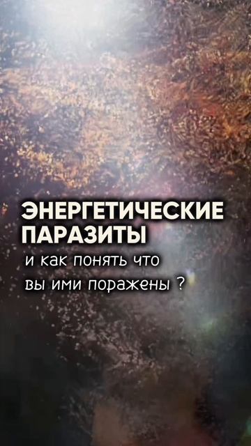 Энергетические паразиты, и как понять что вы ими поражены?