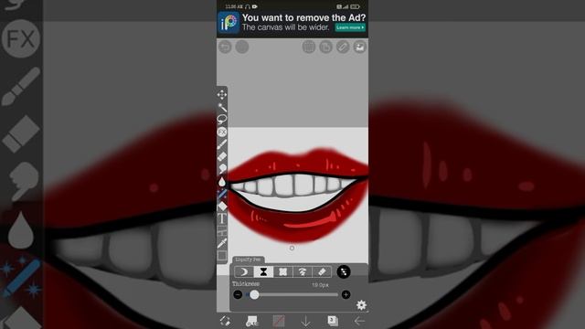 Ibis Paint X tutorial on how to draw teeth! #viral  #trending #drawing #tutorial #teeth #dental
