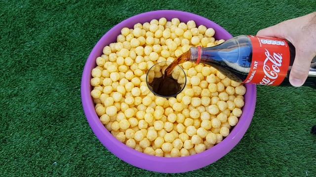 Experiment !! Chips VS Coca cola and Mentos