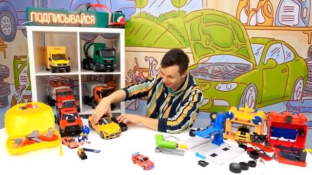 Игры машинки - У СОНИКА новая Тачка! Мастер Фёдор чинит игрушки из мультфильма! Видео для детей