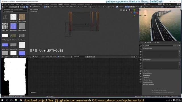 texturing a bridge in blender 2.8 eevee render tutorial