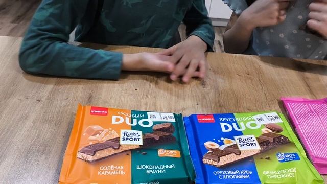 Пробуем шоколад Ritter Sport Duo ! новинка😀