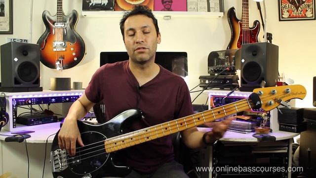 Bass Guitar Lesson   Pop Funk Bass Line