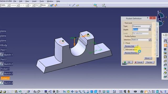 plumber blocks or Pillow block bearing Body Design in Catia V5_ Adwanced Part Design in Catia V5