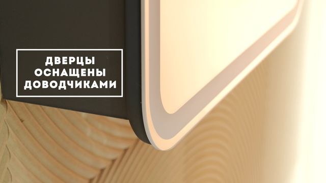 Зеркало-шкаф "Фиджи-Антрацит Flip 60 ИК"