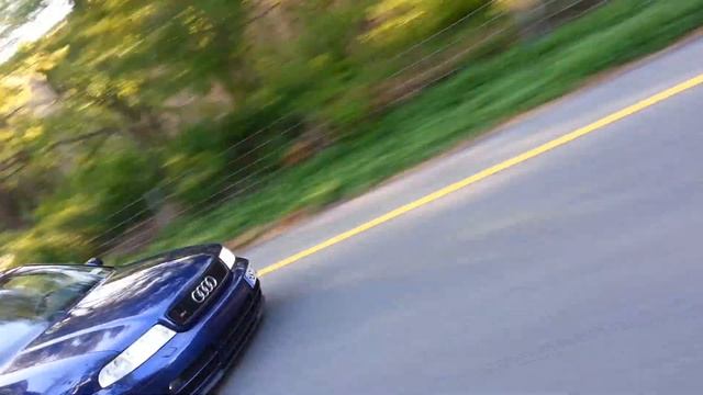 B5 S4 rolling with open downpipes
