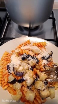 eggplant pasta #shortsvideo #satisfyingvideos #shorts