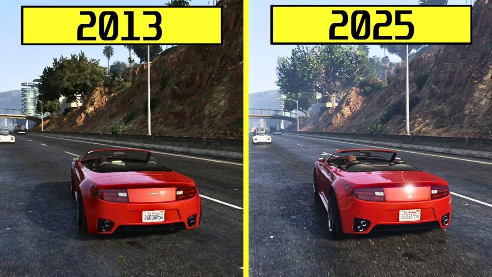 GTA 5 - 12 лет эволюции графики – для PS3 против Улучшено для ПК