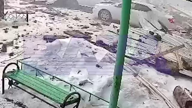 Видео двойного везения женщины после взрыва дома в Тобольске.