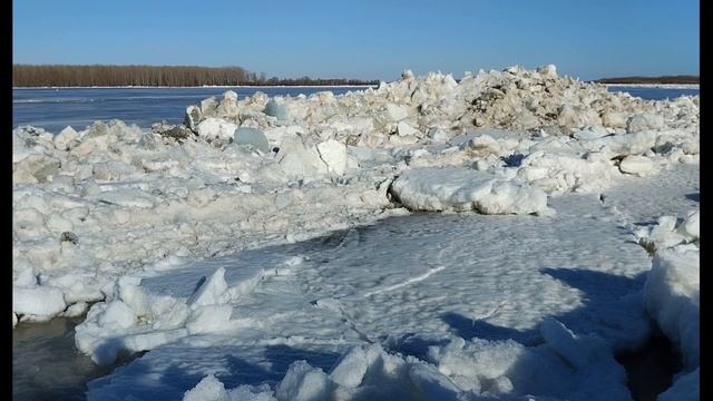 Ледоход на Оби. Торос. Молчаново 20.04.24.