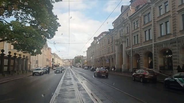На трамвае через весь Петербург. Ржевка - Стрельна