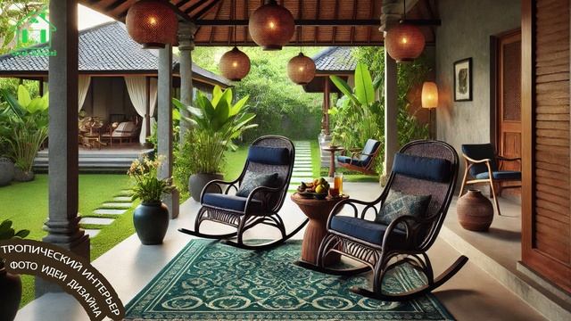 Тропический интерьер фото идеи для вдохновения 🌴🛋️🏝️ (30)