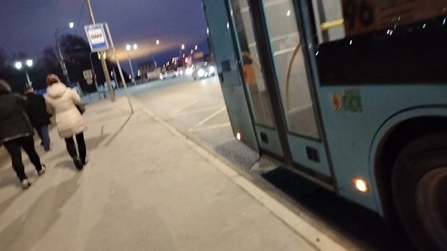 12 марта 2025 г. Автобус 96 маршрут МАЗ-203.947 38033 Софийская Улица