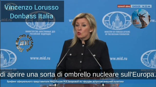 Zakharova risponde a Mattarella: Sono le solite sue bugie