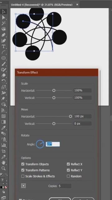 How to create impossible shape in adobeillustrator | #Shorts #adobeillustrator