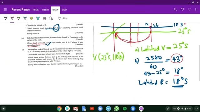 MATEMATIK TINGKATAN 5_BUMI SEBAGAI SFERA ( SPM 2019 )