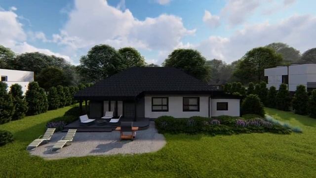 Z69 GL P  - Gotowy projekt domu parterowego we współczesnym stylu do 93 m2