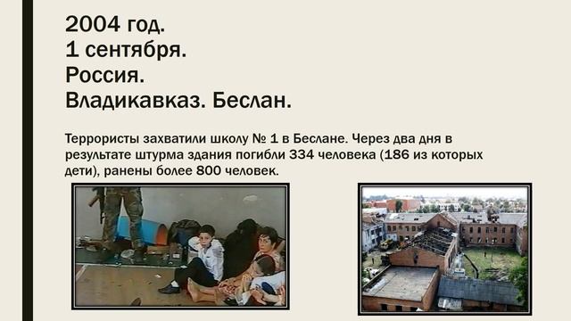 Час информации "Терроризм: события и факты"