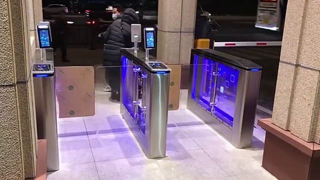 Gate Smart Card Barrier Automatic  Swing Turnstile Access Control System