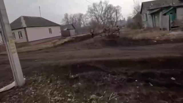 Видео с нашлемной камеры нашего воина во время боёв за Суджу