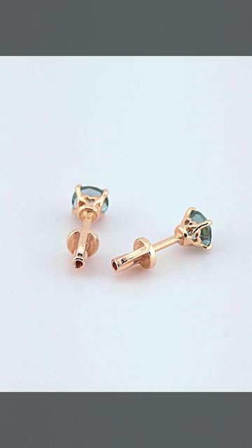 Серебряные серьги-пусеты алпанит лондон 352132-FA77