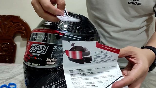 Spy Recon Plus Carbon Fiber Helmet Unboxing