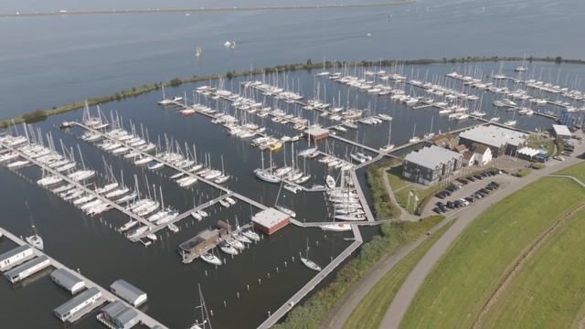 DJI Mini 4 pro Over the Harbour and Beach. #djidrone  #dronevideo  #lelystad