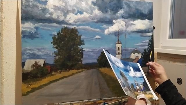 "Мраморские драмы". Процесс написания картины в 1 минуте