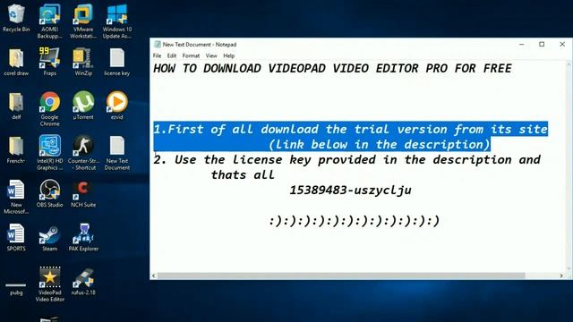 How to download Videopad video editor free march 2018