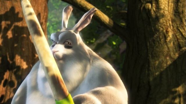 Dessin animé avec un gros lapin (HUMOUR) (HQ)  Big Buck Bunny