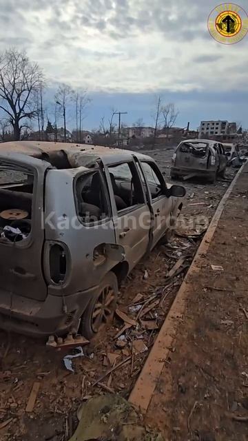 А вот та самая колонна, которую несколько дней назад эпично развалили в Судже.