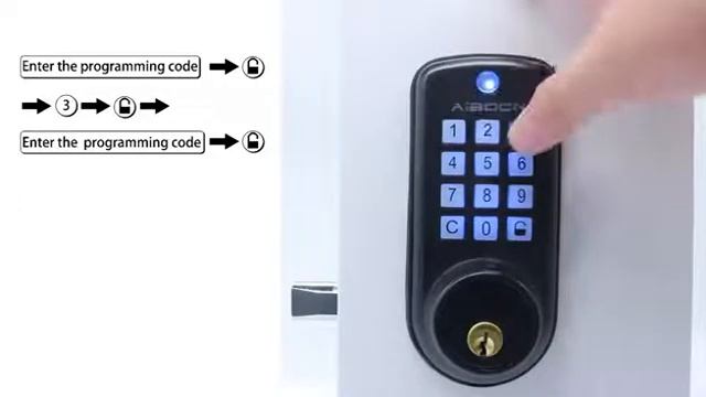 Programming Video for Aibocn Smart Lock S110M Black