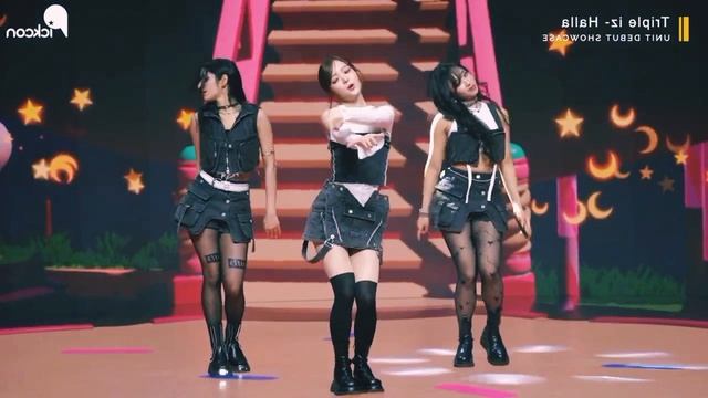 Triple iz - Halla Stage - SECRETNUMBER Dita·X:in Aria·Ichilin' E:JI UNIT Dance Practice mirrored
