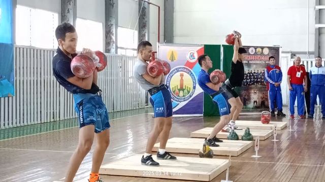 Лично-командный чемпионат и первенство РС(Я) с. Таатта ,толчок мужчины 63 кг группа А