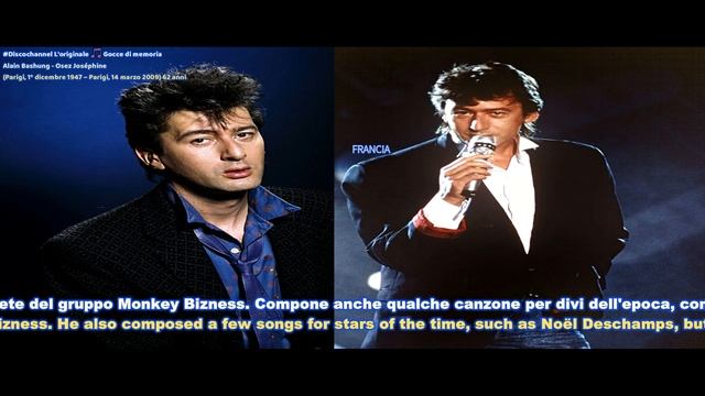 Alain Bashung - Osez Joséphine (Parigi, 1º dicembre 1947 – Parigi, 14 marzo 2009) 62 anni