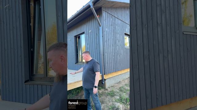 Каркасный дом из панелей заводского изготовления для круглогодичного проживания.