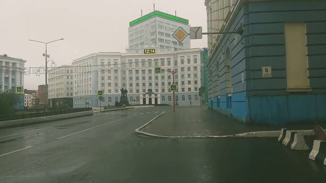 Норильск с Днем шахтера//Первый снег🙈