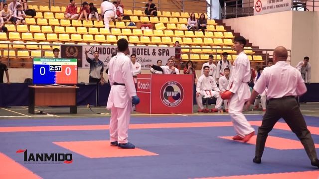 SENIOR MALE TEAM KUMITE    AKA. VIETNAM2  - AO. INDONESIA - The 7th SEAKF Karate Championship 2018
