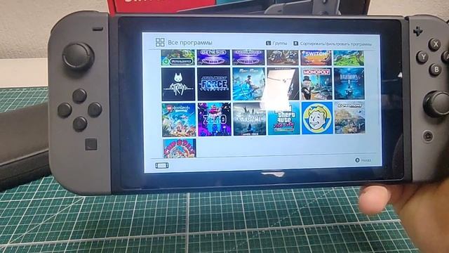 Обзор прошитого Нинтендо свитч рев 2 с коробкой