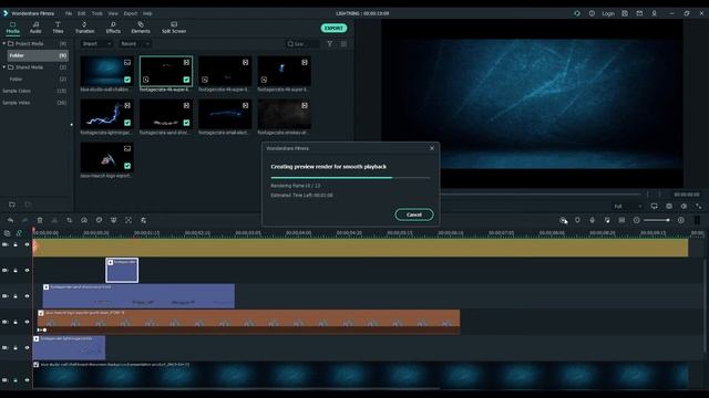 How to make Lightning effect Intro in Filmora X